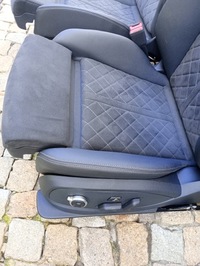 фото thumb №14, 8w a5 сидіння шкіра заднє сидіння alcantara sportback s4 b9 sedan a4 avant rs4 55