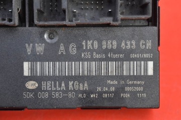 фото thumb №7, Модуль комфорта 1k0959433cn skoda octavia 2 ii 1.4 16v 04-13