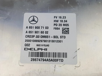 фото thumb №8, Новий оригінальний комп'ютер блок керування двигуна mercedes sprinter a6519007103