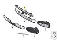 фото thumb №8, Решётка середина góra bmw x5 f15 оригинальный 51118054013