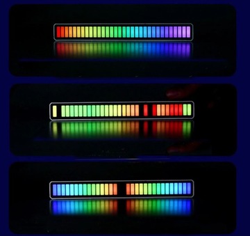 Эквалайзер Светодиодный RGB-микрофон Батарея BT