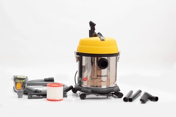 Промышленный пылесос без мешка Riwall Pro Ferdek 2500 для сбора пыли в мастерских