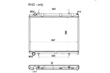 фото thumb №2, Радиаторов двигателя nrf 1330k1 1330w4 133388 1330s0
