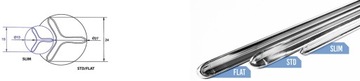 Курительная палочка Diamant Line SLIM 100см нержавеющая сталь AISI 304