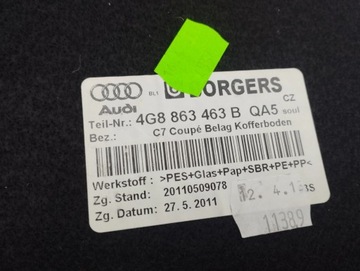 фото thumb №5, Audi a7 s7 4g 2013 обивка багажника