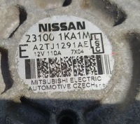 Генератор nissan juke f15 рестайлинг  1.6 бензин a2tj1291ae 23100-1ka1m 110a Недорого, фото thumb