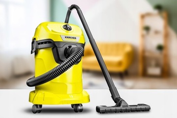 ODKURZACZ WD3 KARCHER BEZWORKOWY 5 SSAWEK TURBOSZCZOTKA 10 WORKÓW FILTR XXL