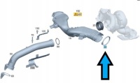 Купити Хомут трубка витратомір mercedes om642 a0009959710, фото thumb