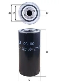 Oc60/mah фільтр оливи mahle Ціна, фото thumb