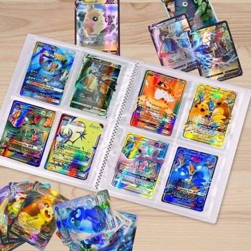 АЛЬБОМ КАРТ POKEMON НА 120 КАРТ + 55 ЗОЛОТЫХ КАРТ НАБОР 2 в 1