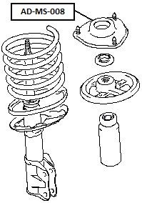 фото thumb №2, Верхній кронштейн амортизатора lancer cs 00-03 перед