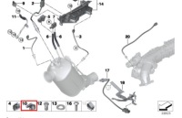 Суппорт шланг радиатора bmw 1 f21 07129952104 оригинальный в Украине, фото thumb
