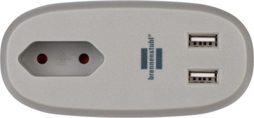 РОЗЕТКА-УДЛИНИТЕЛЬ ДЛЯ ДИВАНА USB 2.1A BRENNENSTUHL