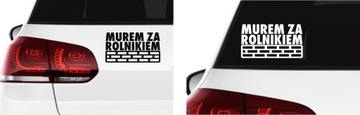 Наклейка на автомобиль СТЕНА ЗА ФЕРМЕРОМ Фермерская деревня *Узоры *Цвета