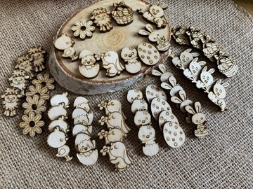 Сказочные пасхальные записки, Пасхальные записки, микс 50 шт, декупаж праздники