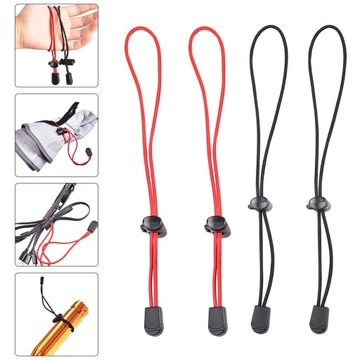 Черные кабельные стяжки BUNGEE CORD CARRY, 4 шт.
