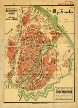 Старый план Вольного города Гданьска, 1921 год. 70х50см