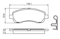 фото thumb №1, Bosch тормозные колодки тормозные subaru impreza legacy ii 1.