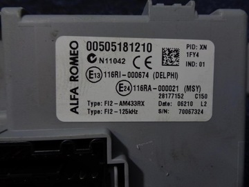 фото thumb №7, Комп'ютер замок запалювання bsi alfa romeo mito 1.4 m-air