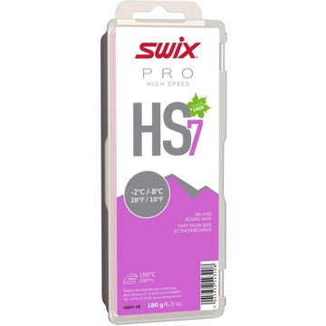 HS7 Фиолетовый лыжный воск 180 г SWIX от -2°C до -8°C