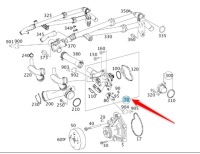 фото thumb №1, Термостат mercedes 180 200 cgi 250 бензин m271