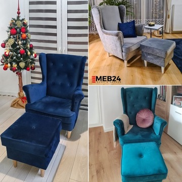 POOO FOOTREST Flowers УСЗАК кресло, скандинавский стиль