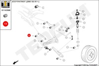 фото thumb №9, Tedgum 01142880 втулка підшипник, важіль поперечний