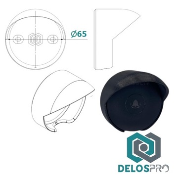 Крышка корпуса Раструб SIMPLIT T10 BLACK DELOSPRO
