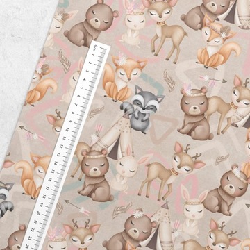 Ткань петельный трикотаж 250г/м2 Boho Forest