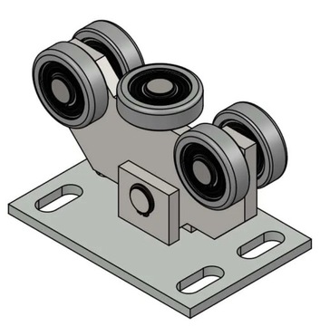 WZ.5W.70P ТЕЛЕЖКА ДЛЯ ОТКАТНЫХ ВОРОТ 70x70x4