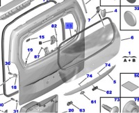 фото thumb №11, Ущільнювач скла кришки багажника зад задня toyota proace city 19- berlingo