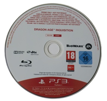 PS3 DRAGON AGE INQUISITION ПРОМО ИНКВИЗИЦИЯ РЕДКАЯ