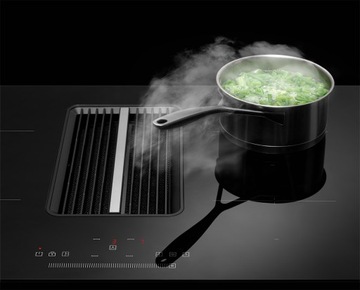Płyta indukcyjna z okapem Cook&Flow 83 cm Concept IDV6083bc BLACK