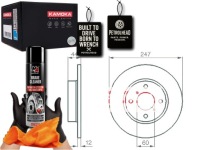 фото thumb №1, Гальмівні диски гальмівні 2szt opel agila 00- kamoka #petrolhead pro+ kit2