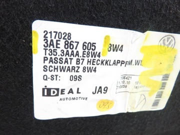 фото thumb №5, Боковина багажника vw passat b7 3ae867605