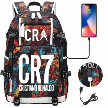 БОЛЬШОЙ РЮКЗАК А4 CRISTIANO RONALDO ВОДОНЕПРОНИЦАЕМЫЙ USB