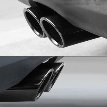 фото thumb №14, Наконечник выхлоп vw skoda tsi tdi x2 чёрный титановый