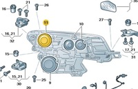 фото thumb №1, Захист заглушка фара skoda fabia iii citigo