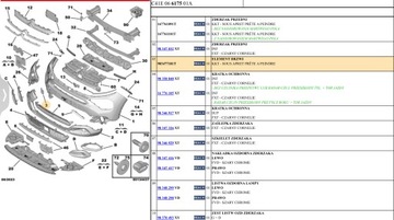 фото thumb №3, Заглушка бампера перед citroen c4 iii c4 x 2020r-