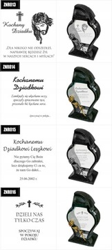 Personalizowany Znicz z grawerem dla Chrzestnej twój napis różne wzory