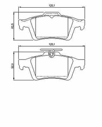 фото thumb №2, Тормозные колодки тормозной. ford focus ii 04- задняя