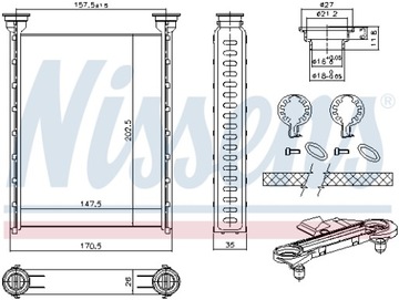 фото thumb №16, Nissens 707214 теплообменник тепло, отопление интерьера