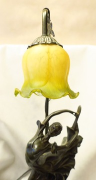 LAMPA Z FIGURĄ BALETNICA TANCERKA KWIATY TANIEC 59 CM