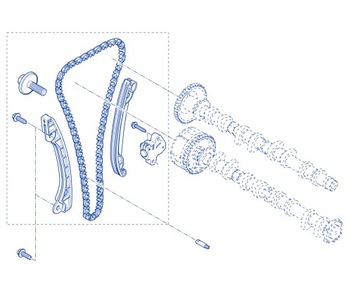 фото thumb №13, Оригінал набір ланцюга розподільний вал renault 0.9 1.2 1.4 tce - 130c12345r