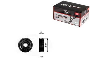 фото thumb №1, Колесо ременное вала коленчатого mercedes c t-model s205 c w205 vito mixto