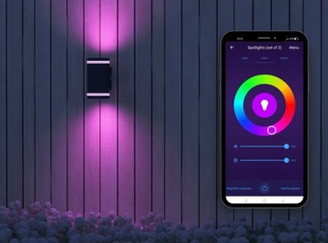 Подвесной светильник Садовый бра LED Smart 2x GU10 RGB Tuya SuperLED