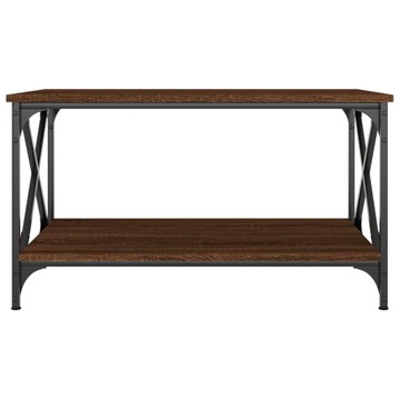 ЖУРНАЛЬНЫЙ СТОЛИК КОРИЧНЕВЫЙ ДУБ 80X50X45CM