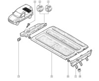 фото thumb №3, Кронштейн полка задняя renault kangoo 7703081134 oe!