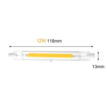 118 мм J118 LED R7S Стеклянная трубка COB Лампа