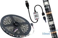 фото thumb №14, Стрічка шлейф led rgb na port usb освітлення do інтер'єру автомобіль автомобіля 5m